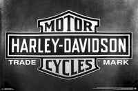 Harley-Davidson Vintage Logo Rolled Poster Print - 34x22