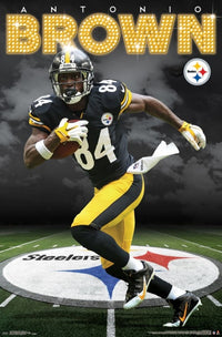 Antonio Brown Pittsburgh Steelers Poster Print - 22x34