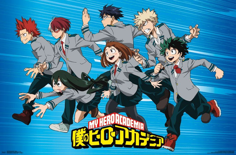 My Hero Academia Group Poster Print - 22x34