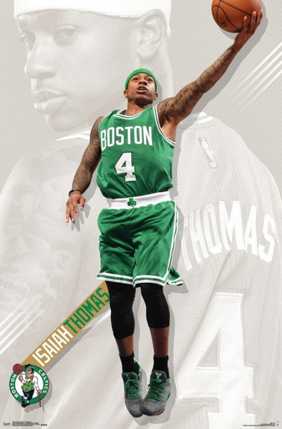 Boston Celtics Isaiah Thomas Poster Print - 22x34