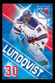 Henrik Lundqvist New York Rangers Poster Print 22x34