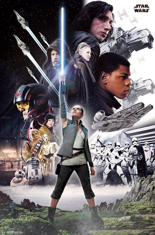 Star Wars: The Last Jedi Group Poster Print - 22x34