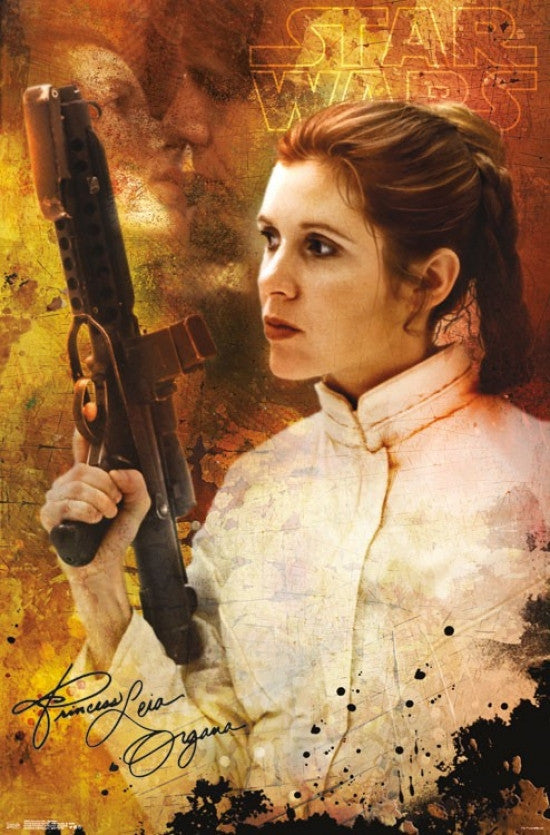 Princess Leia Signature Poster Print - 22x34