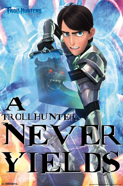 Trollhunters - Never Yields Rolled Poster Print