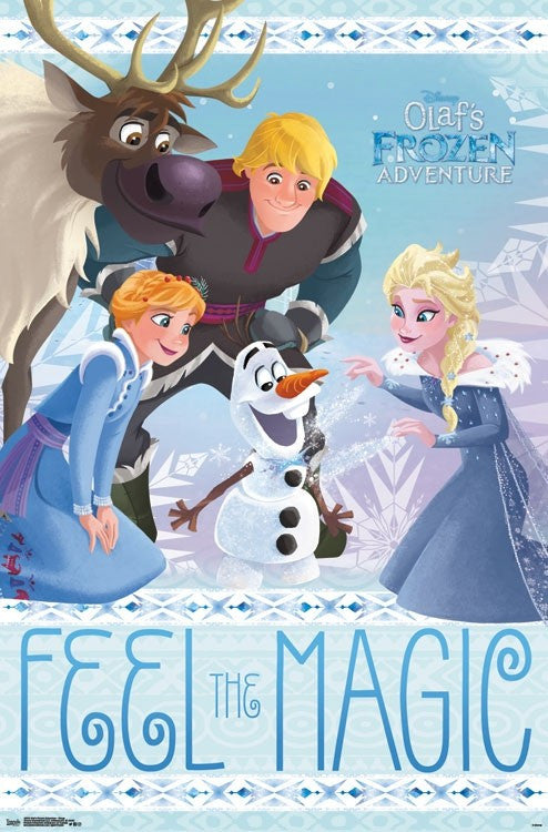 Olaf's Frozen Adventure Group Poster Print - 22x34