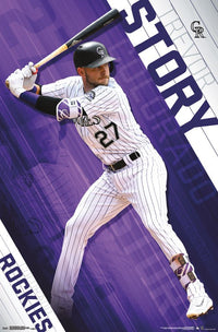 Trevor Story Colorado Rockies Poster Print - 22x34