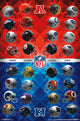 NFL Helmets Poster Print - 22x34 Rolled Artwork