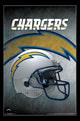 Los Angeles Chargers Helmet Poster Print - 22x34