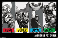Avengers Traits Poster Print - 34x22 Rolled Poster