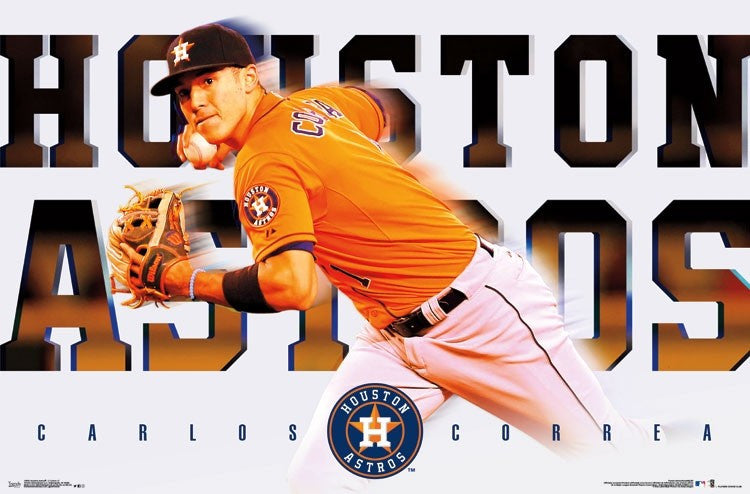 Carlos Correa Houston Astros Poster Print - 34x22
