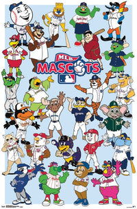MLB Mascots Poster Print - 22x34 Rolled Poster
