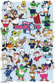 MLB Mascots Poster Print - 22x34 Rolled Poster