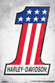 Harley-Davidson #1 Poster Print showcasing iconic motorcycle art