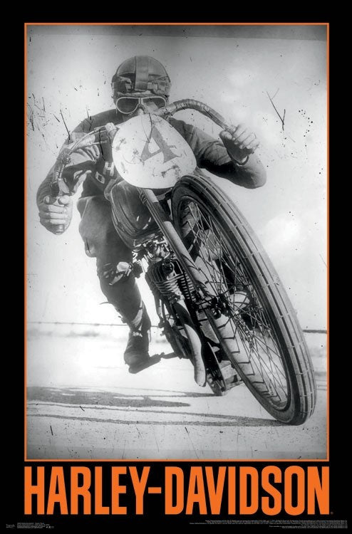 Harley-Davidson Classic Racer Poster Print - 22x34
