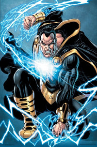 Black Adam Lightning Poster Print showcasing dynamic superhero imagery.