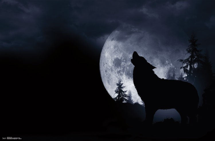 Wolf Howl Poster Print - 34x22 Rolled Art Print