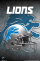 Detroit Lions Helmet Poster Print - 22x34 Rolled Art