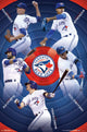 Toronto Blue Jays Group Poster Print showcasing team spirit in vibrant colors.