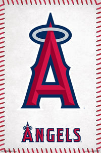Los Angeles Angels logo poster print in vibrant colors.