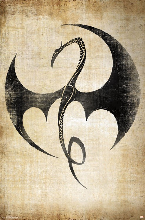 Iron Fist Logo Poster Print - 22x34 Rolled Art