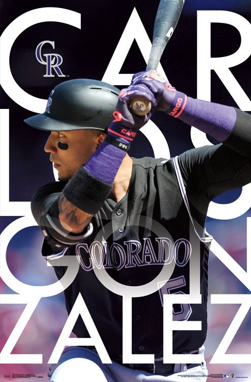 Carlos Gonzalez Colorado Rockies Poster Print - 22 x 34