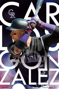 Carlos Gonzalez Colorado Rockies Poster Print - 22 x 34