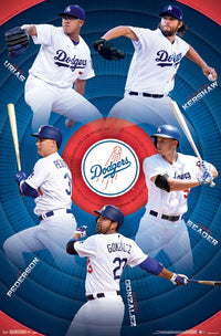 Los Angeles Dodgers Team Poster Print - 22x34