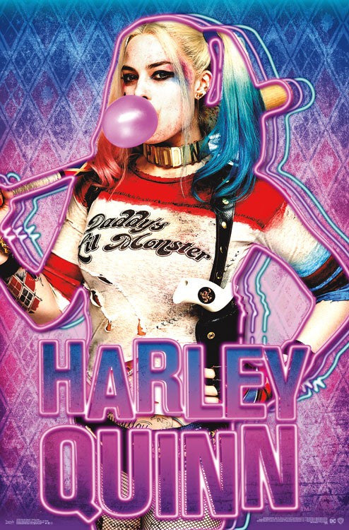 Suicide Squad - Harley Gum Poster Print 22x34
