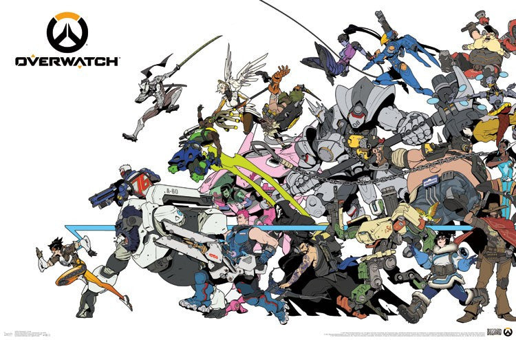 Overwatch Cover Poster Print - 34x22 Rolled Poster