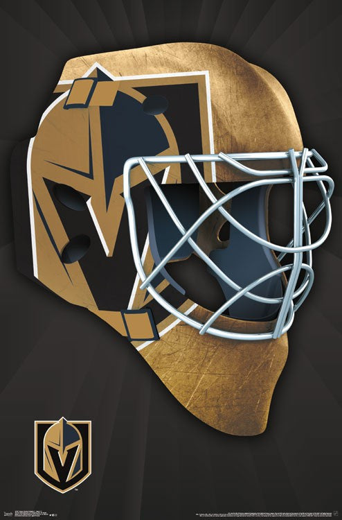 Vegas Golden Knights Mask Rolled Poster Print 22x34