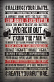 Challenge Your Limits Motivational Poster Print - 22x34