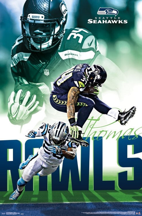 Seattle Seahawks Thomas Rawls Poster Print - 22x34