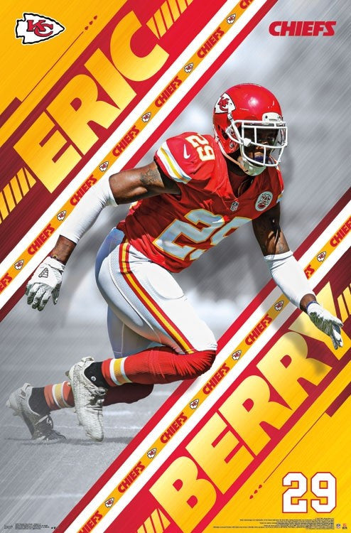 Kansas City Chiefs Eric Berry Poster Print - 22x34
