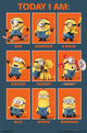Despicable Me Today Poster Print featuring vibrant colors and fun characters.