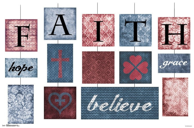 Faith Inspirational Poster Print - 34x22