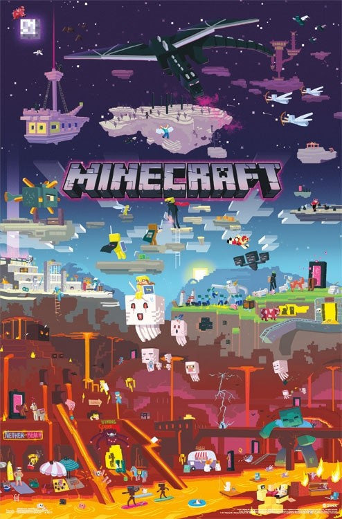 Minecraft - World Beyond Rolled Poster Print
