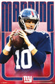 Eli Manning New York Giants Poster Print, vibrant NFL artwork