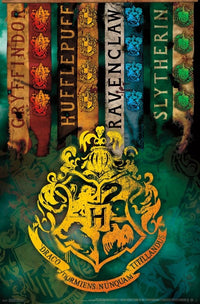 Harry Potter Crests Poster Print - 22x34