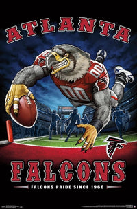 Atlanta Falcons End Zone Poster Print - 22x34
