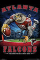 Atlanta Falcons End Zone Poster Print - 22x34