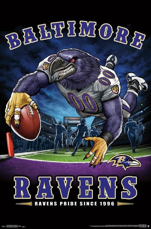 Baltimore Ravens End Zone Poster Print - Rolled Poster 22x34