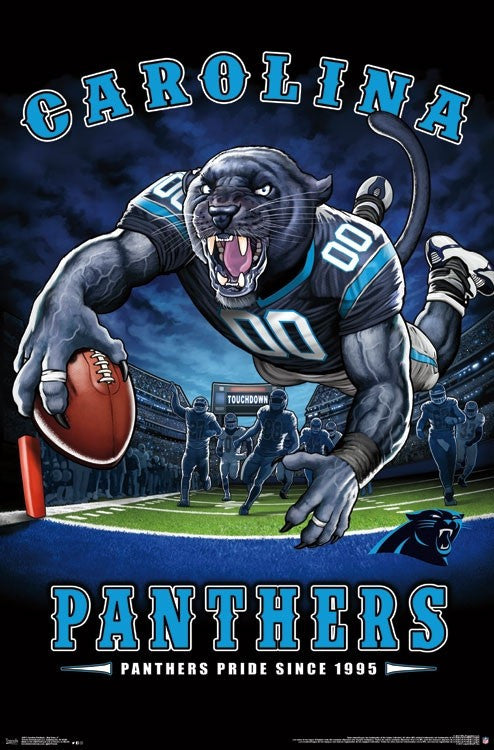Carolina Panthers End Zone Poster Print - 22x34