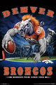 Denver Broncos End Zone Poster Print - 22x34