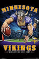 Minnesota Vikings End Zone Poster Print - 22x34