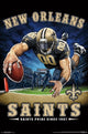 New Orleans Saints End Zone Poster Print 22x34