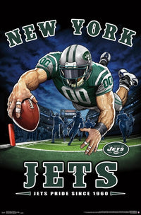 New York Jets End Zone Poster Print - 22x34