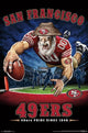 San Francisco 49ers End Zone Poster Print - 22x34