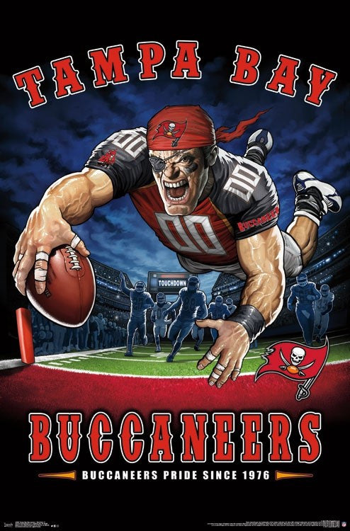 Tampa Bay Buccaneers End Zone Poster Print - 22x34