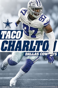 Dallas Cowboys Taco Charlton Poster Print - 22x34