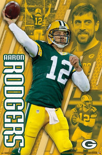 Aaron Rodgers Green Bay Packers Poster Print - 22x34